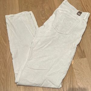 AG Off-white Corduroys